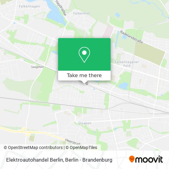 Карта Elektroautohandel Berlin