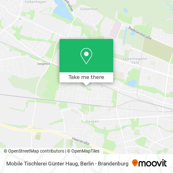 Mobile Tischlerei Günter Haug map