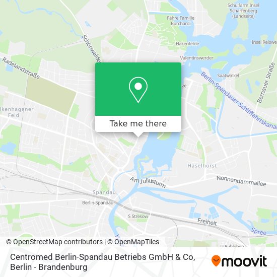 Карта Centromed Berlin-Spandau Betriebs GmbH & Co