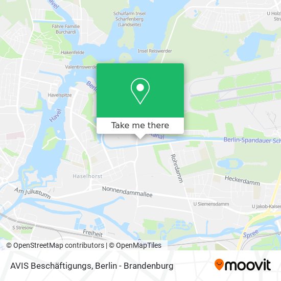 AVIS Beschäftigungs map