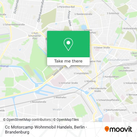 Cc Motorcamp Wohnmobil Handels map
