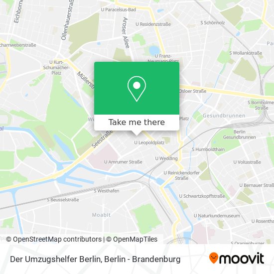 Der Umzugshelfer Berlin map