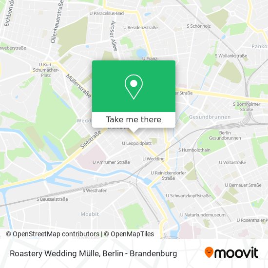Карта Roastery Wedding Mülle