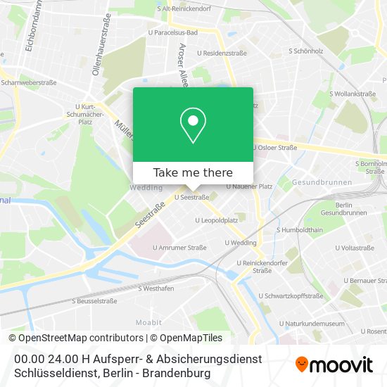 Карта 00.00 24.00 H Aufsperr- & Absicherungsdienst Schlüsseldienst