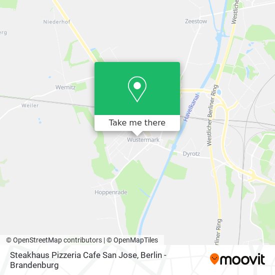 Steakhaus Pizzeria Cafe San Jose map