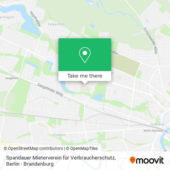 Карта Spandauer Mieterverein für Verbraucherschutz