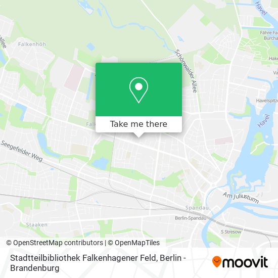 Stadtteilbibliothek Falkenhagener Feld map