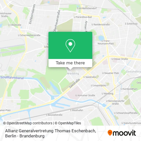 Карта Allianz Generalvertretung Thomas Eschenbach