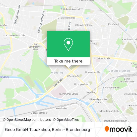 Geco GmbH Tabakshop map