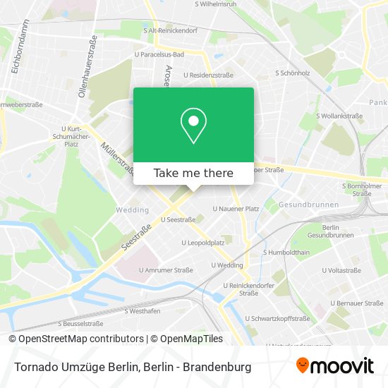 Карта Tornado Umzüge Berlin