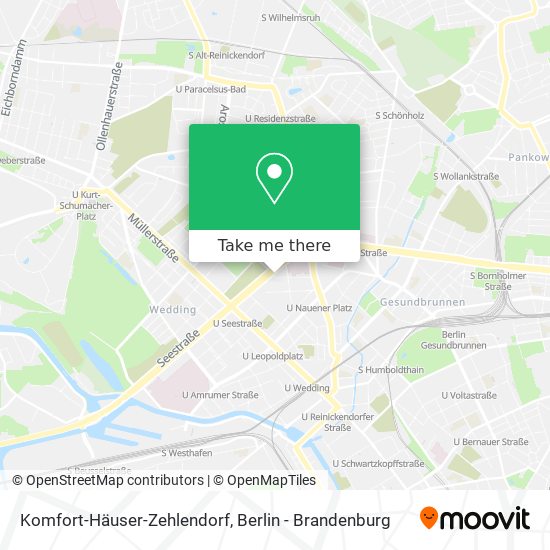 Карта Komfort-Häuser-Zehlendorf