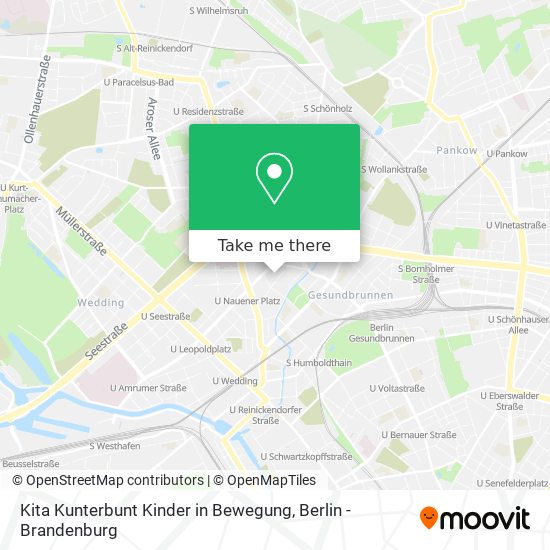 Kita Kunterbunt Kinder in Bewegung map