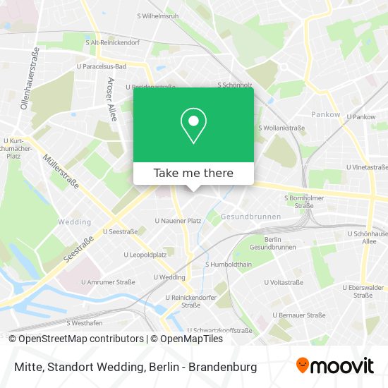 Mitte, Standort Wedding map