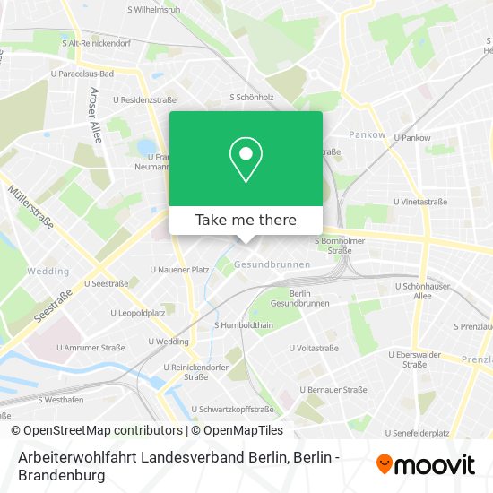 Arbeiterwohlfahrt Landesverband Berlin map