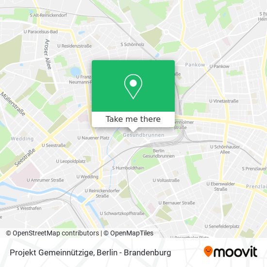 Projekt Gemeinnützige map