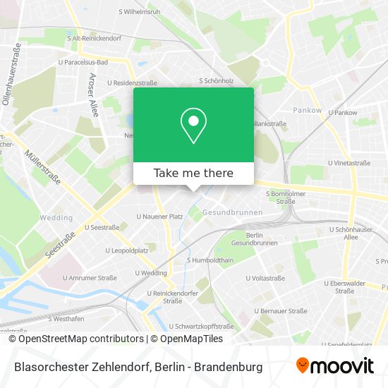 Blasorchester Zehlendorf map