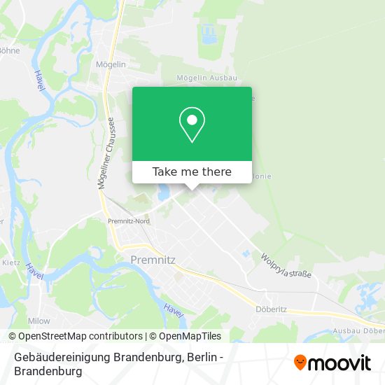 Gebäudereinigung Brandenburg map