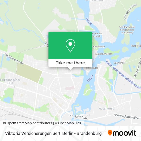 Viktoria Versicherungen Sert map