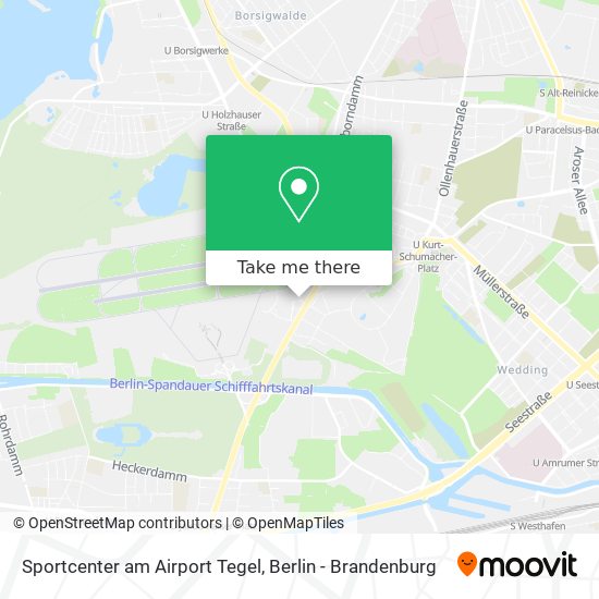Карта Sportcenter am Airport Tegel