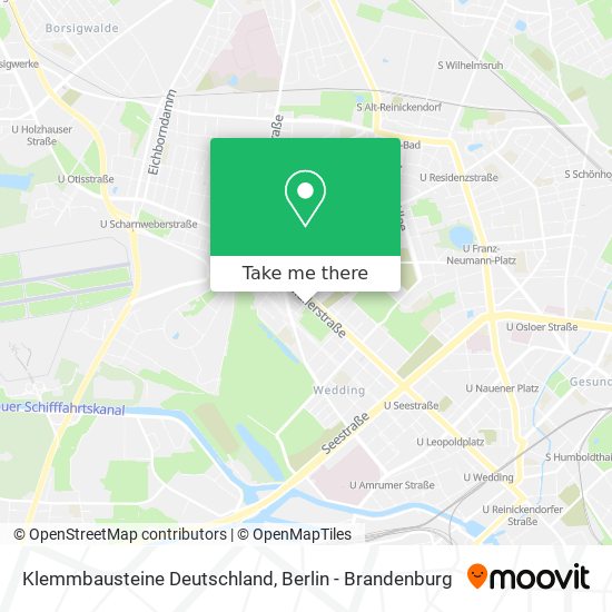 Карта Klemmbausteine Deutschland