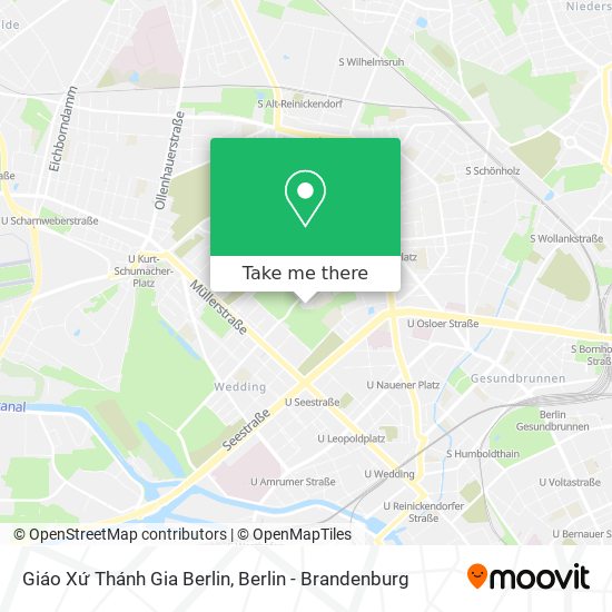 Карта Giáo Xứ Thánh Gia Berlin