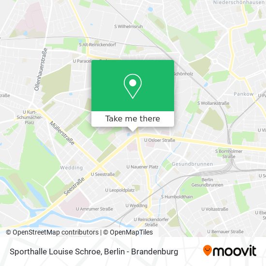 Sporthalle Louise Schroe map