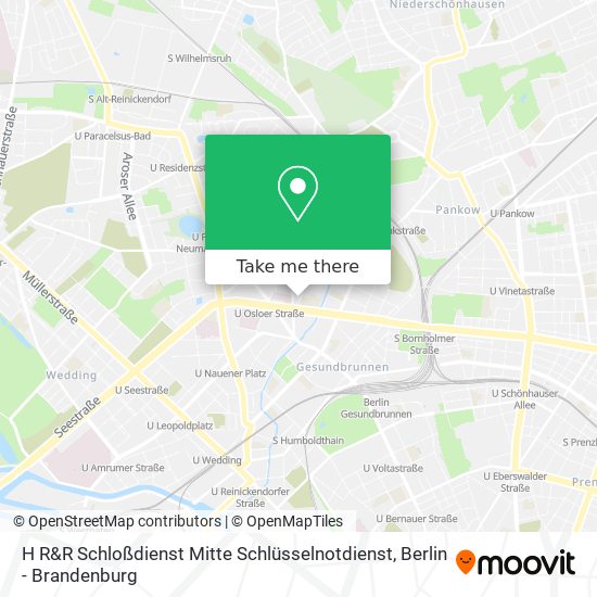 H R&R Schloßdienst Mitte Schlüsselnotdienst map