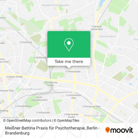 Карта Meißner Bettina Praxis für Psychotherapie