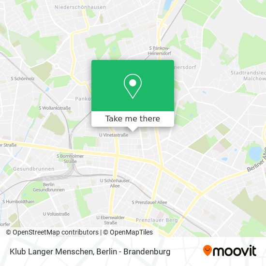 Klub Langer Menschen map