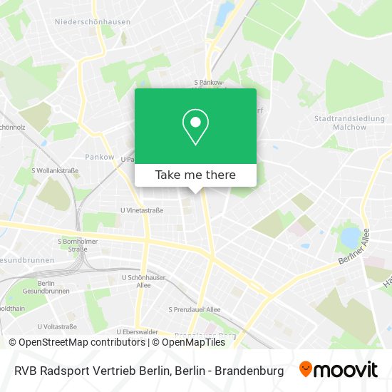 RVB Radsport Vertrieb Berlin map