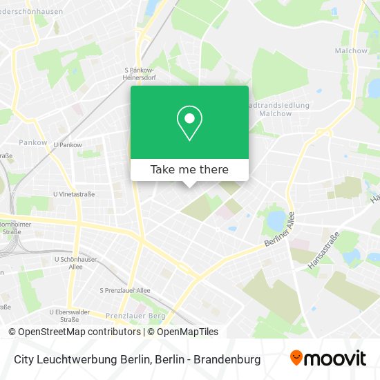 City Leuchtwerbung Berlin map