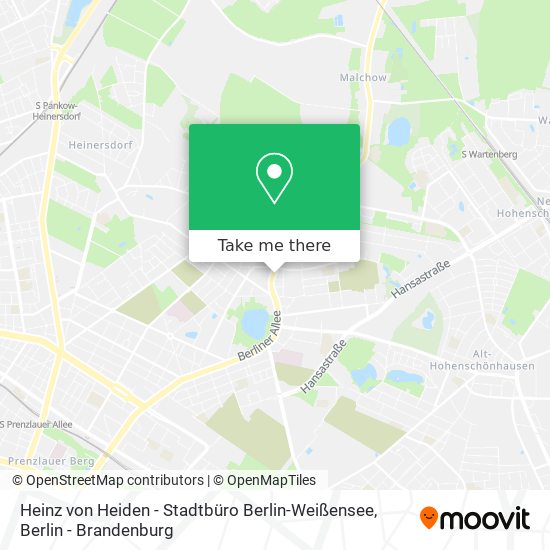 Карта Heinz von Heiden - Stadtbüro Berlin-Weißensee