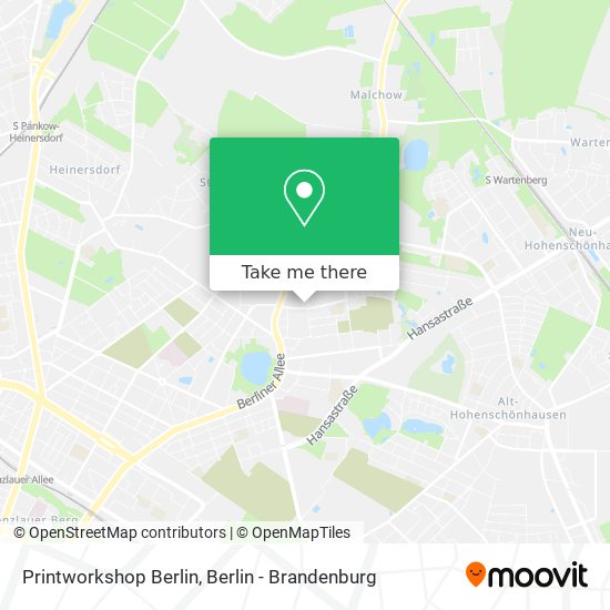 Printworkshop Berlin map