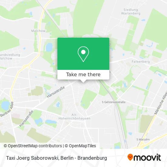 Карта Taxi Joerg Saborowski