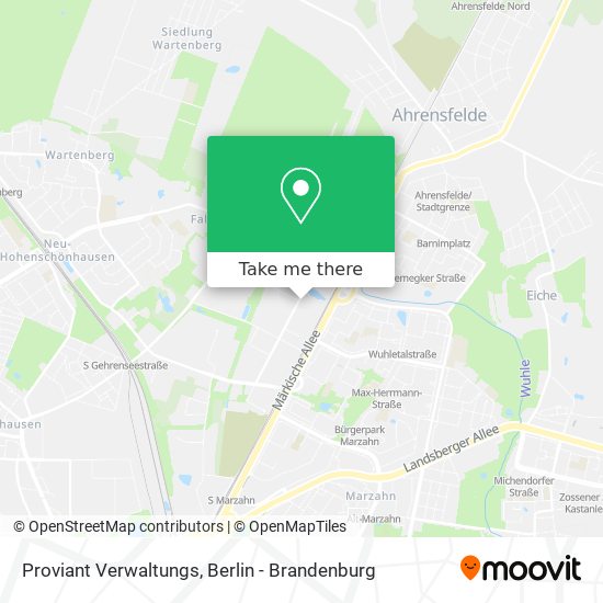 Proviant Verwaltungs map