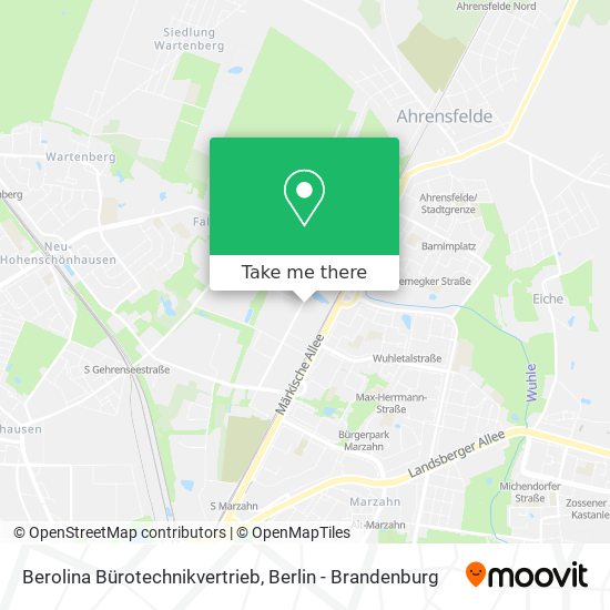 Berolina Bürotechnikvertrieb map