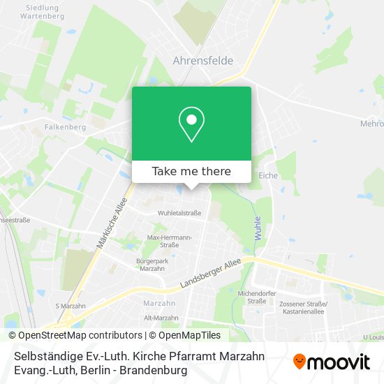 Карта Selbständige Ev.-Luth. Kirche Pfarramt Marzahn Evang.-Luth
