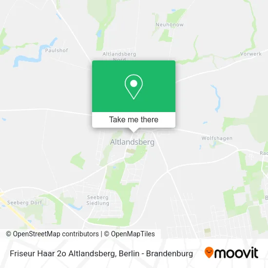 Карта Friseur Haar 2o Altlandsberg