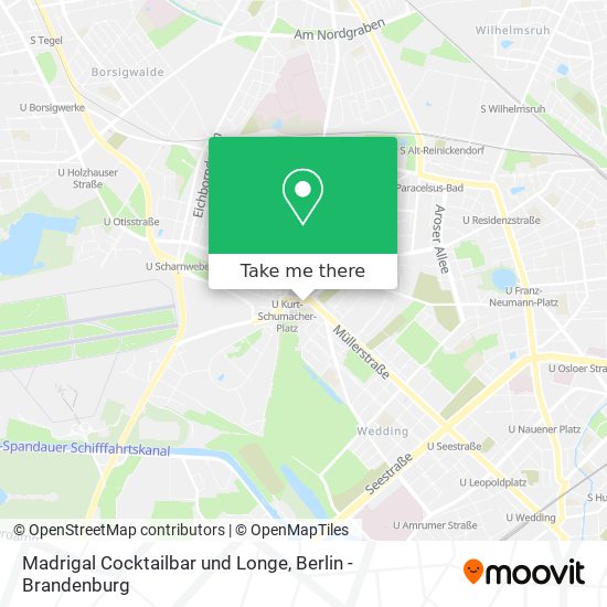 Madrigal Cocktailbar und Longe map