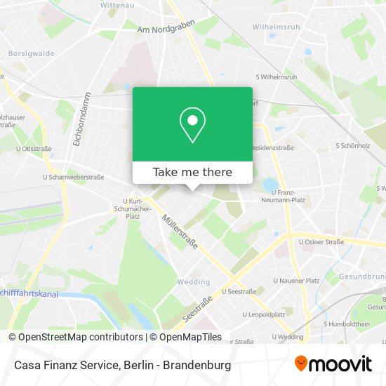 Casa Finanz Service map