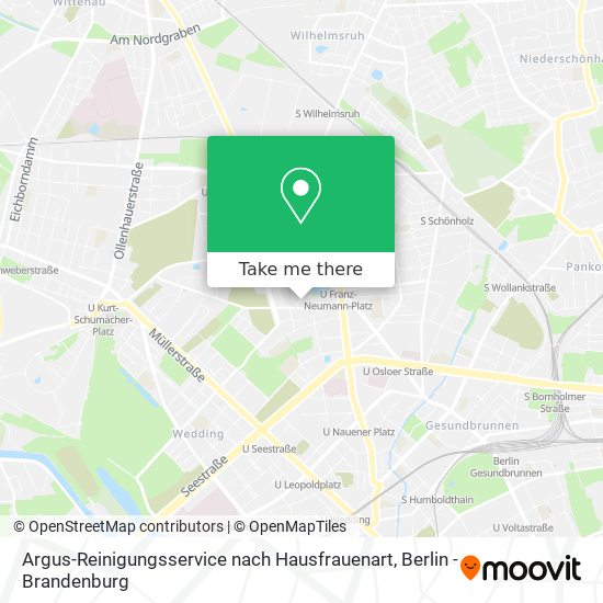 Argus-Reinigungsservice nach Hausfrauenart map