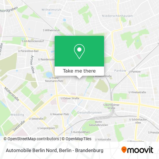 Automobile Berlin Nord map