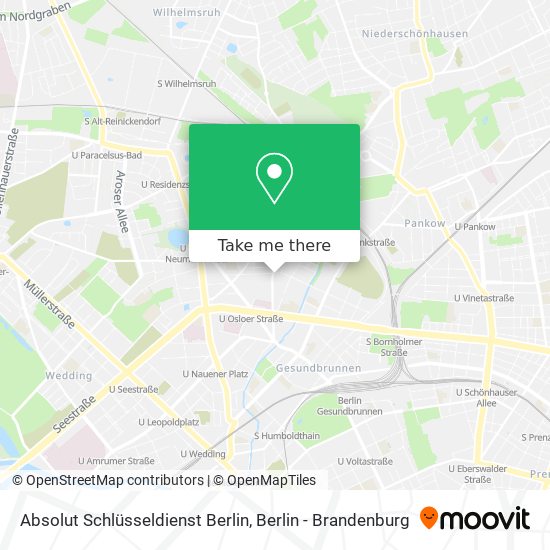 Absolut Schlüsseldienst Berlin map