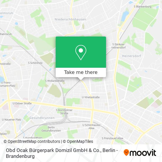 Карта Obd Ocak Bürgerpark Domizil GmbH & Co.