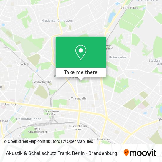 Akustik & Schallschutz Frank map