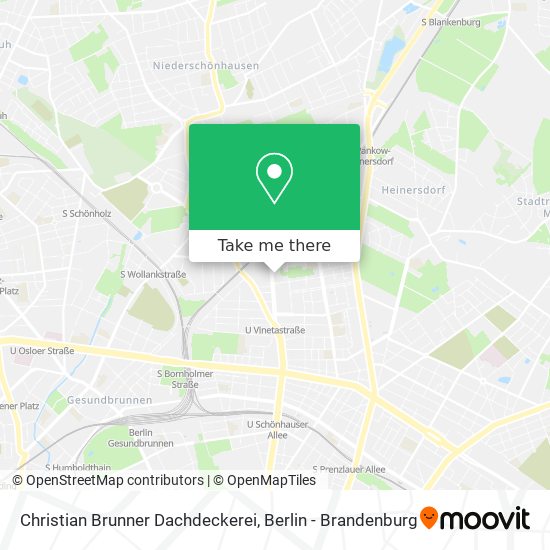 Christian Brunner Dachdeckerei map