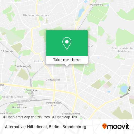 Карта Alternativer Hilfsdienst