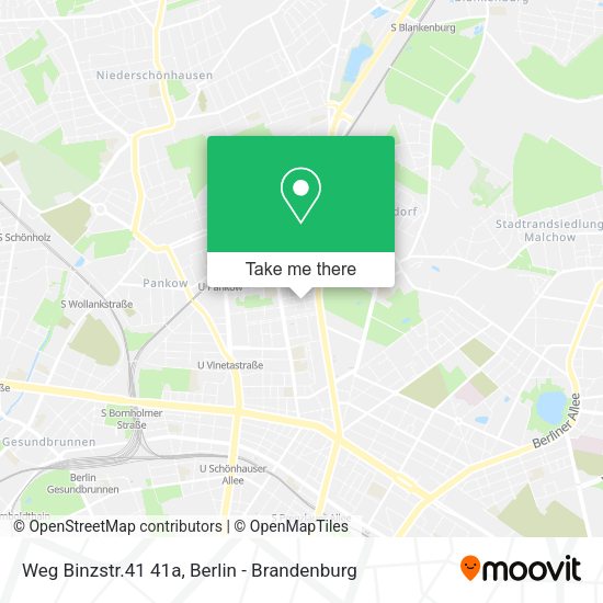 Карта Weg Binzstr.41 41a