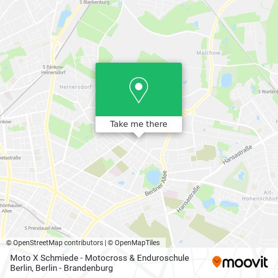 Moto X Schmiede - Motocross & Enduroschule Berlin map