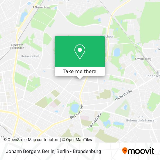Карта Johann Borgers Berlin